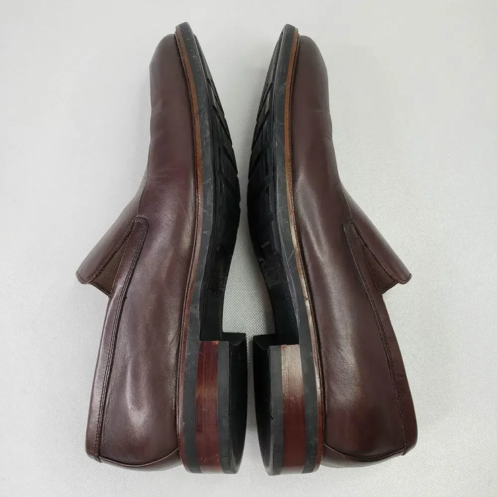 Cole Haan Men's Size 10 Madison Split Venetian II Slip-On Loafers Brown Leather